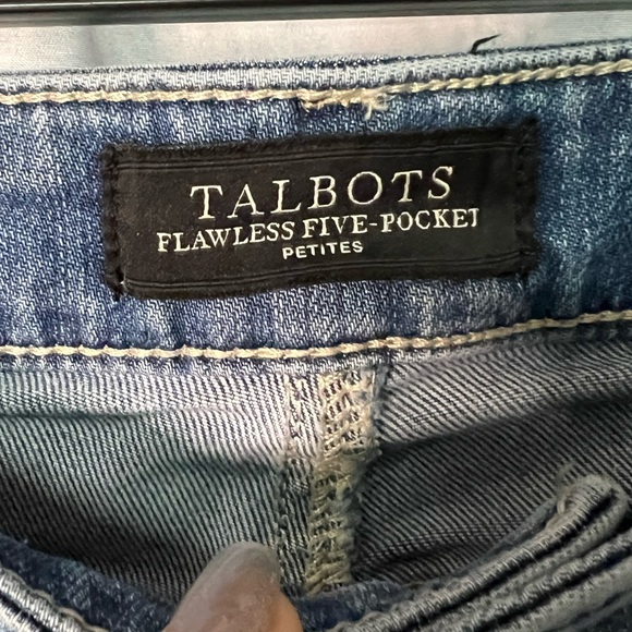 Talbots Petites Flawless Five Pocket Straight Leg Jeans - 12P - Picture 5 of 8